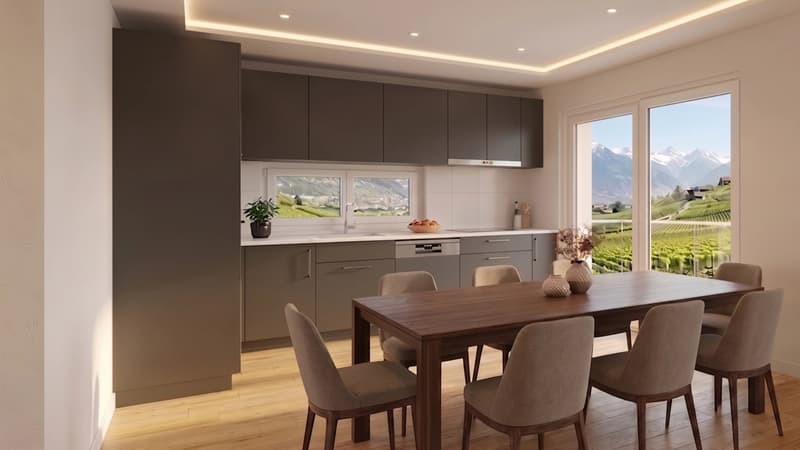 New 4.5-room terrace apartments - Miège (4)