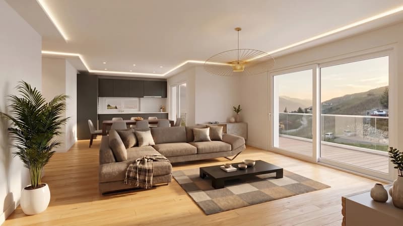 New 4.5-room terrace apartments - Miège (2)