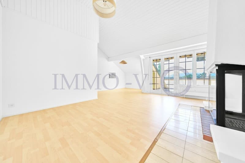 Geräumiges renoviertes Dachgeschoss mit Charme und Balkon-Terrasse mit Seeblick (3)