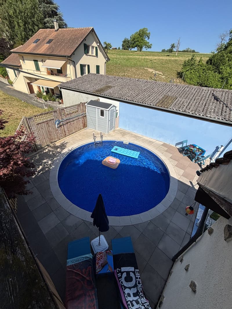 Rare : 2 maisons avec solaire + pompe à chaleur · piscine · 5 min Yverdon (6)