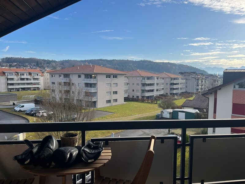 Courtepin 1.5 rooms, 33.6m², covered balcony, underground parking, cellar (2)