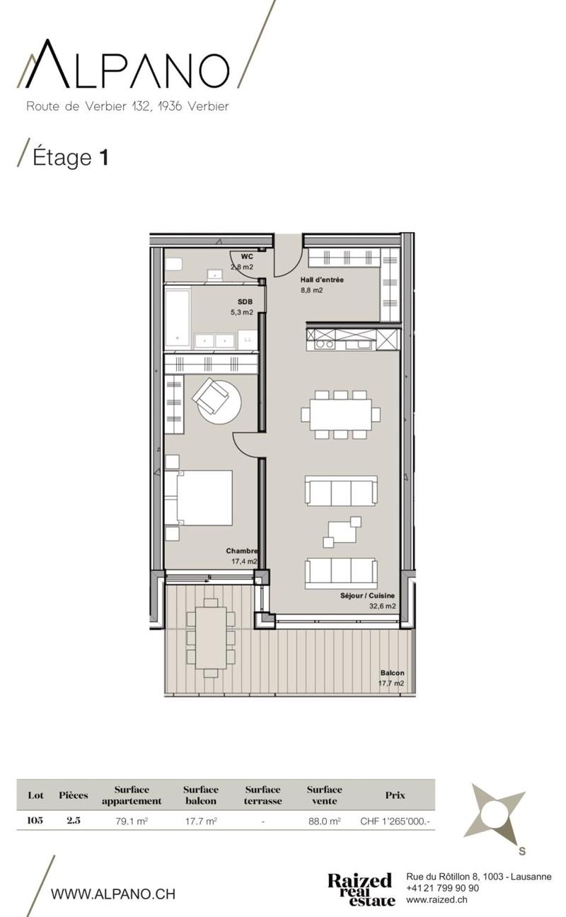 Appartement 1.5 pièces neuf de haut standing en résidence principale. (1)