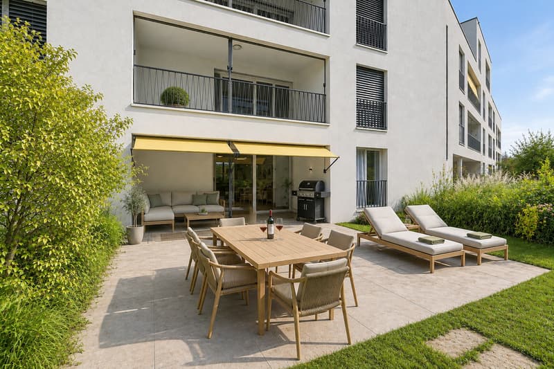 Gartenwohnung mit Wintergarten und grosser Terrasse (1)