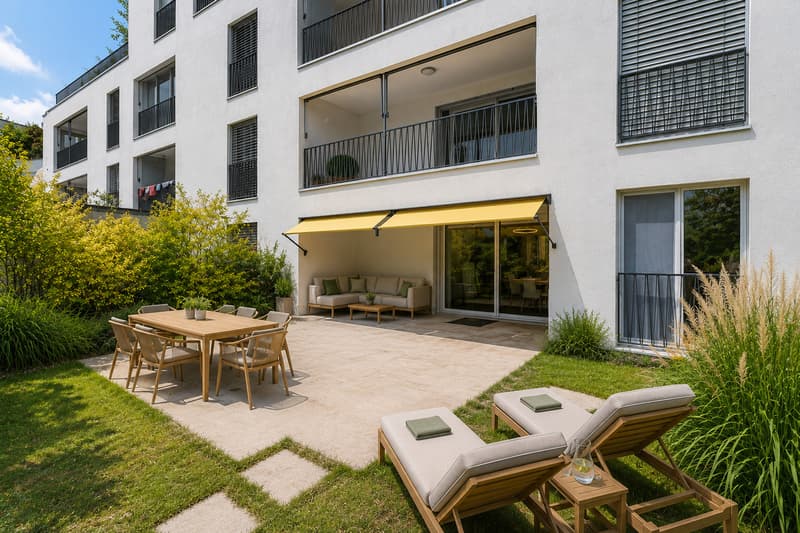 Gartenwohnung mit Wintergarten und grosser Terrasse (1)