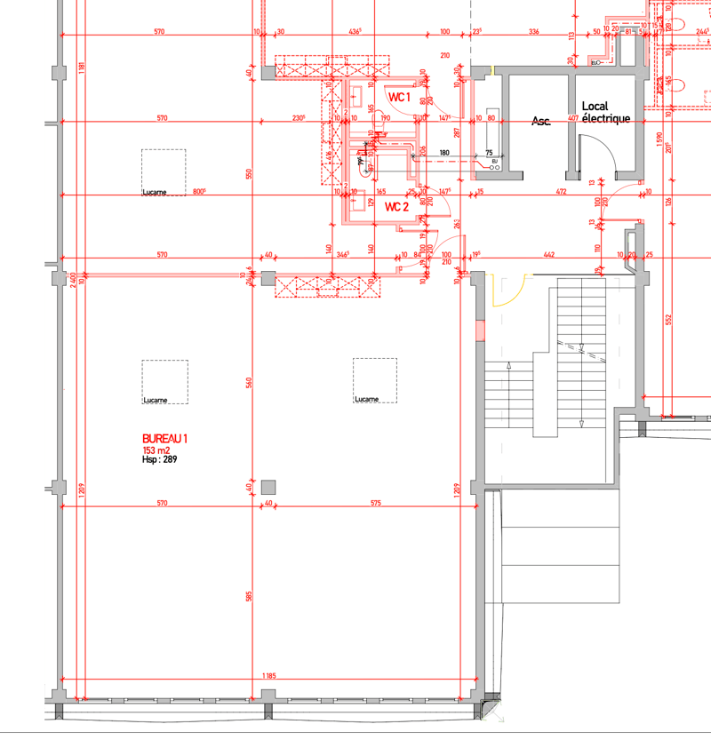 Surface of 140m2 with loading dock for rent! (3)