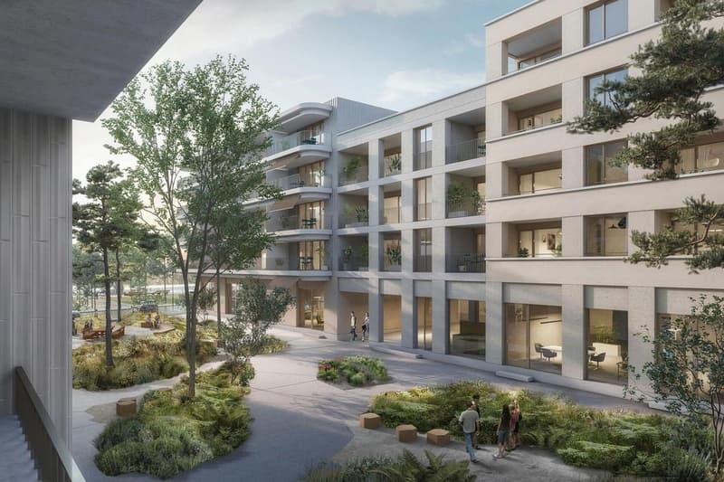 Charmanter Apartment mit 3.5 Zimmern im Stadtteil von l'Orée in Crissier (1)