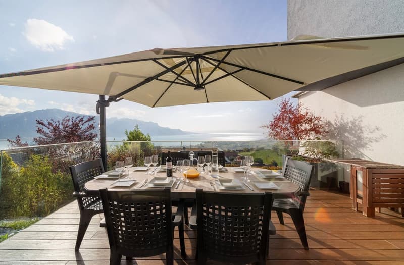 Propriété unique idéale pour les familles avec vue panoramique sur Montreux (12)