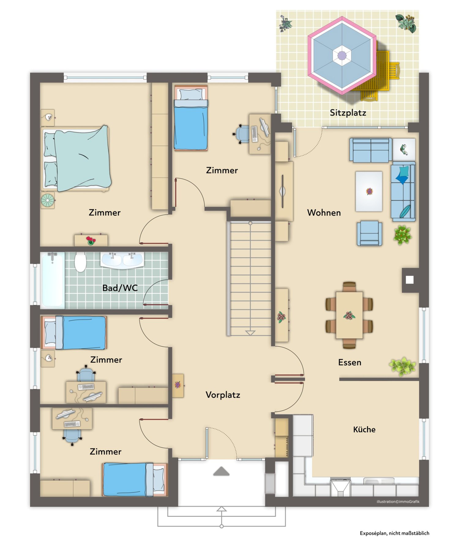 Immobilie in Rizenbach - Wonderfulspacewithlargegardenarea-Rizenbach - Bild 11