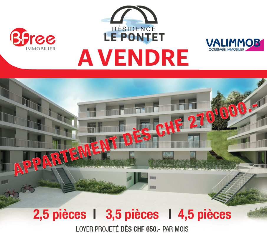 3-story apartment building with balconies, parking spaces, and landscaped outdoor areas
