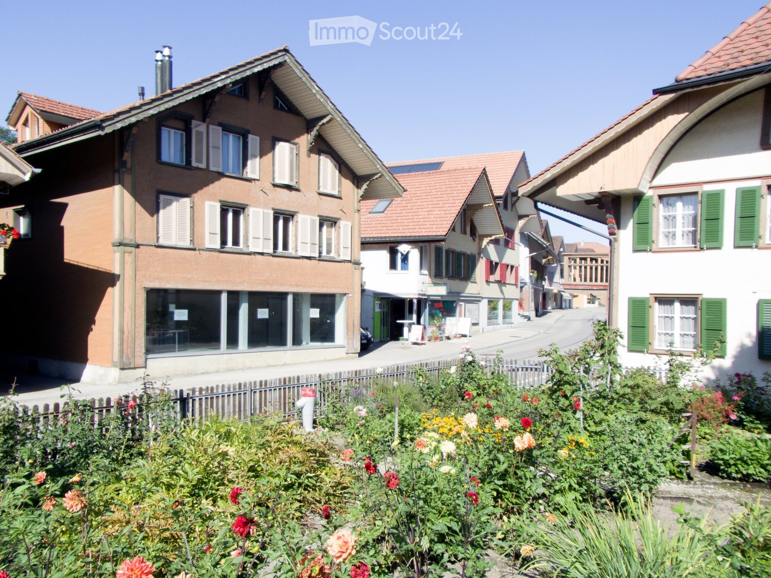 a garden with many colorful flowers and plants