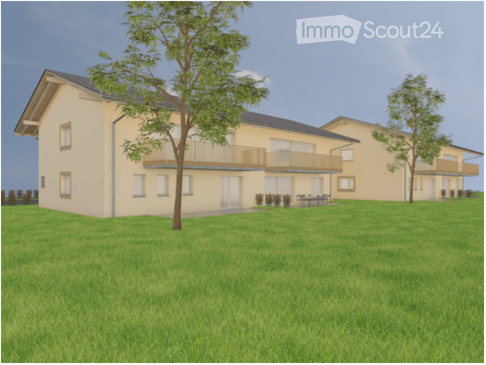 2 story building, balconies on each floor, beige exterior