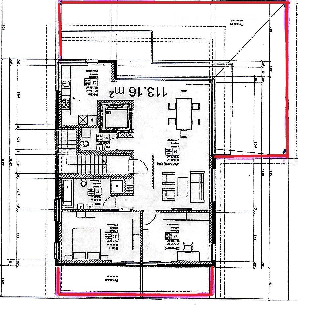 3 bedrooms, 2 bathrooms, living room, kitchen, dining room, 2 balconies