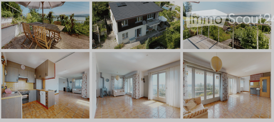 House with balcony, lake view, tiled floors, kitchen with appliances, living room, bathroom, terrace, outdoor dining set