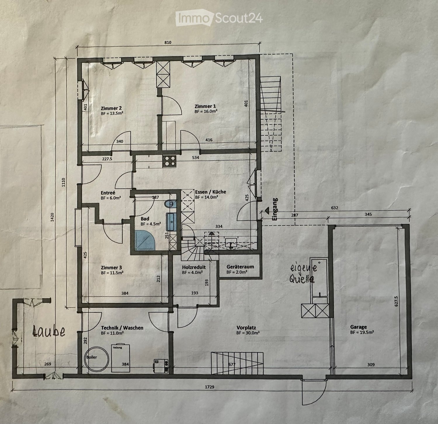 Immobilie in Oeschenbach - Charmantes 4-Zimmer-Einfamilienhaus mit Garten in Oeschenbach - Bild 14