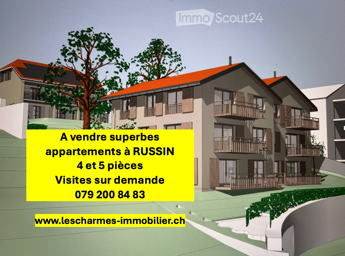3-story residential building with balconies, orange roof, and surrounding greenery.