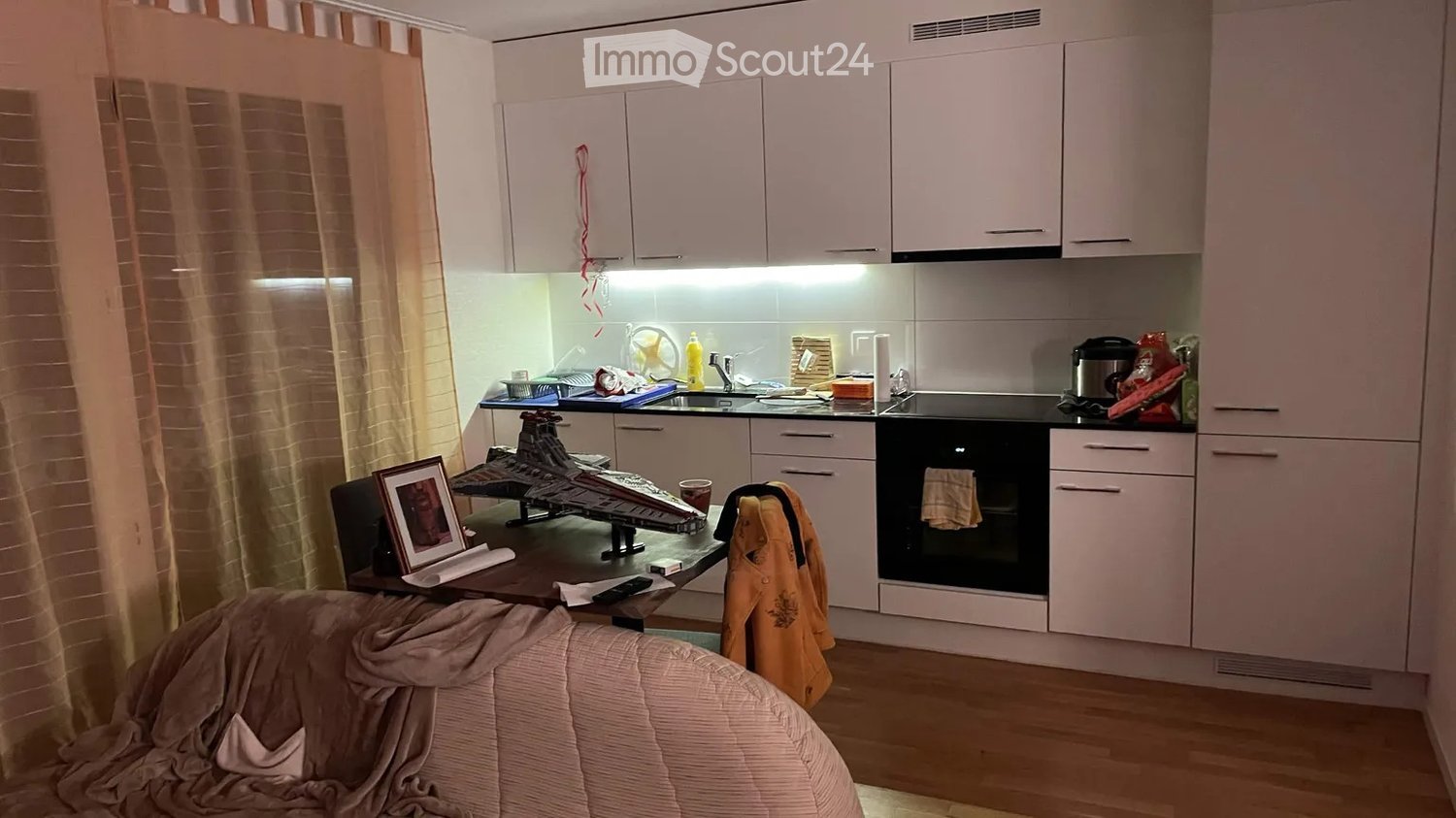 {"type": "Furnished Room", "objects": ["sofa", "table", "framed picture", "oven", "sink", "faucet", "cup", "curtain", "cabinet", "oven mitt", "oven", "fridge", "oven", "oven", "oven", "oven", "oven", "oven", "oven", "oven", "oven", "oven", "oven", "oven",