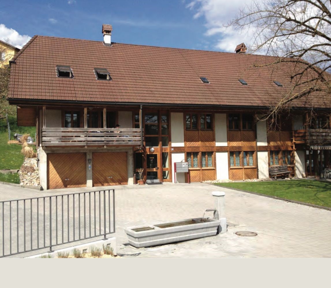 brown house, brown tiles, brown doors, balcony, double garage