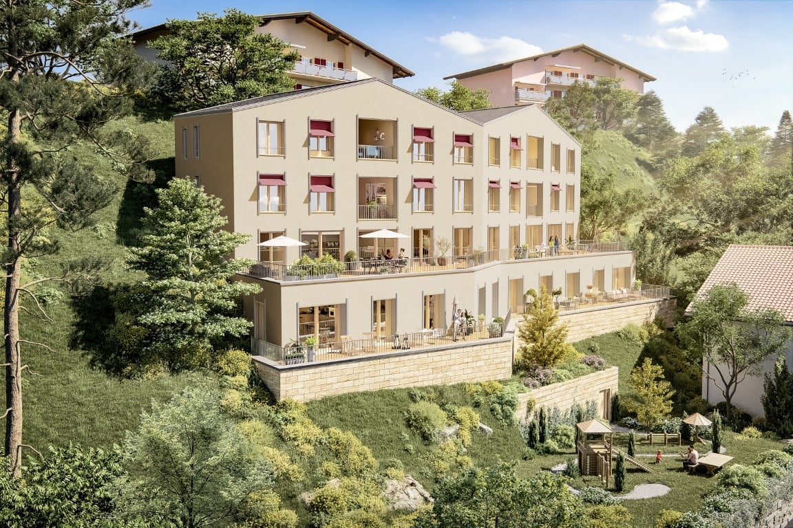 building with balcony, terrace, and raised ground floor